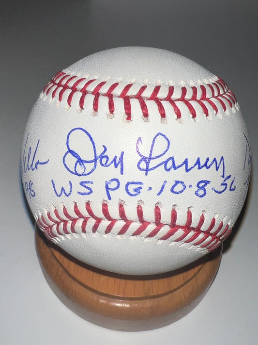 Signed Yankees Perfect Game Baseball