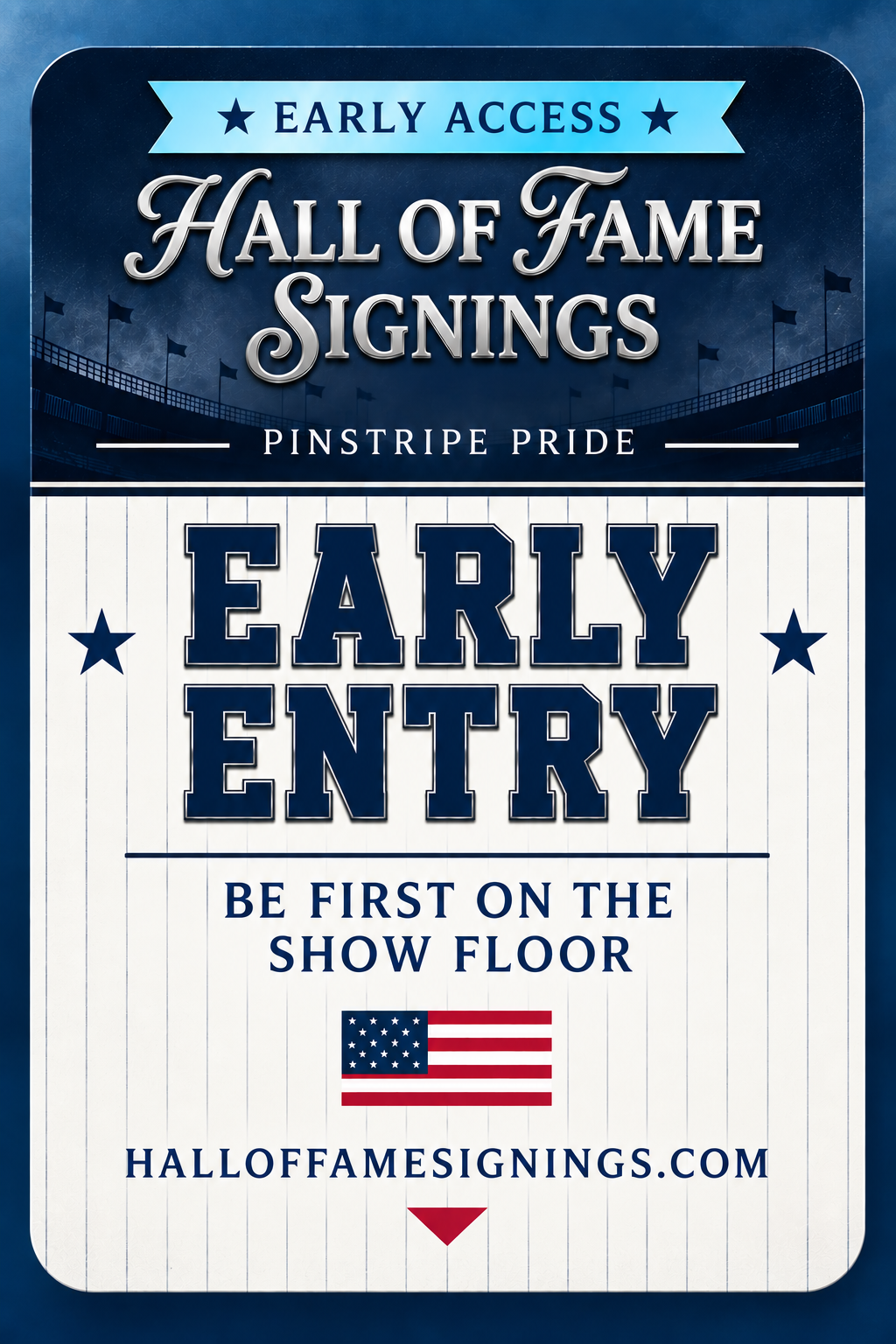Early Entry Admission Pass