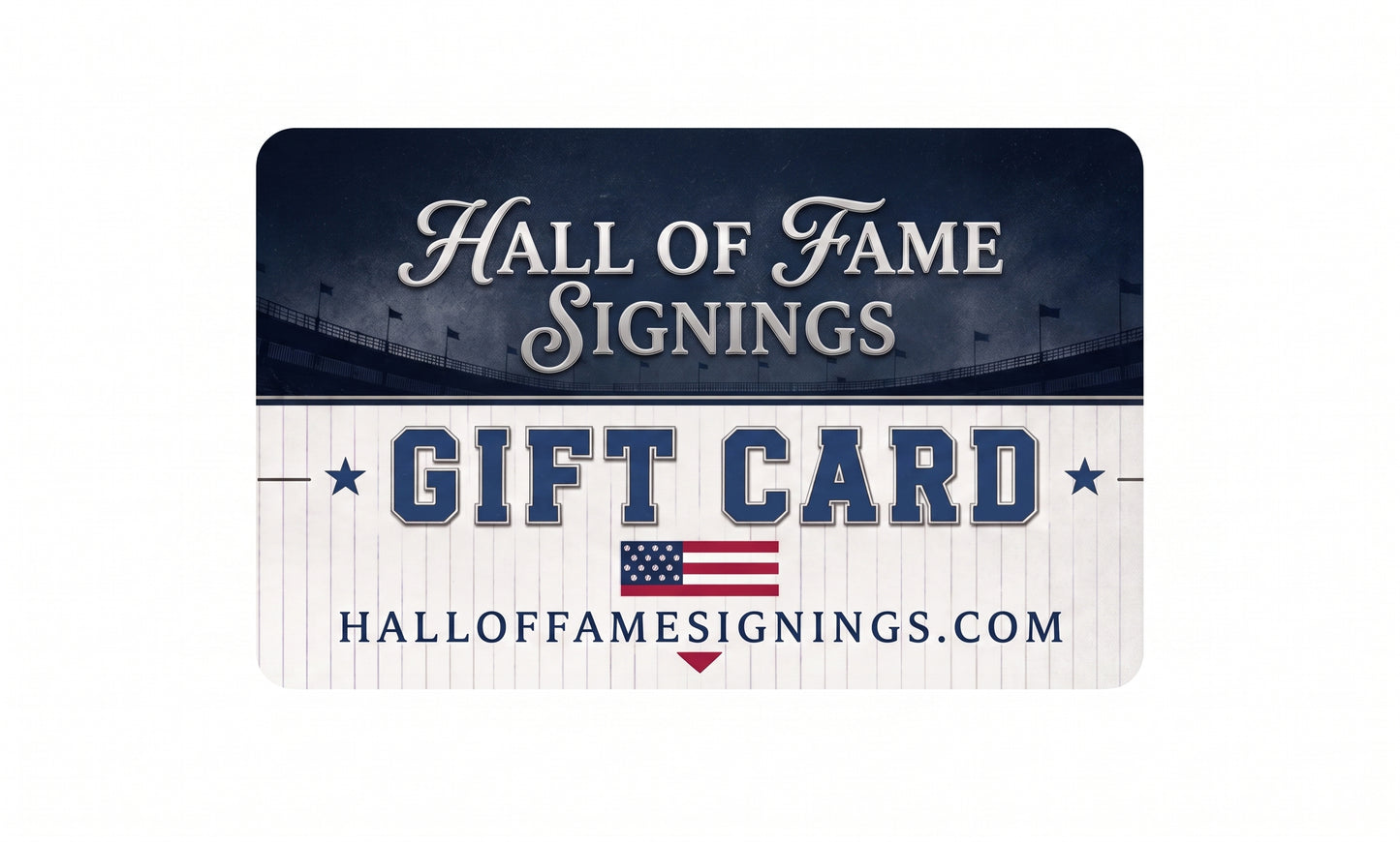 Hall of Fame Signings Gift Card