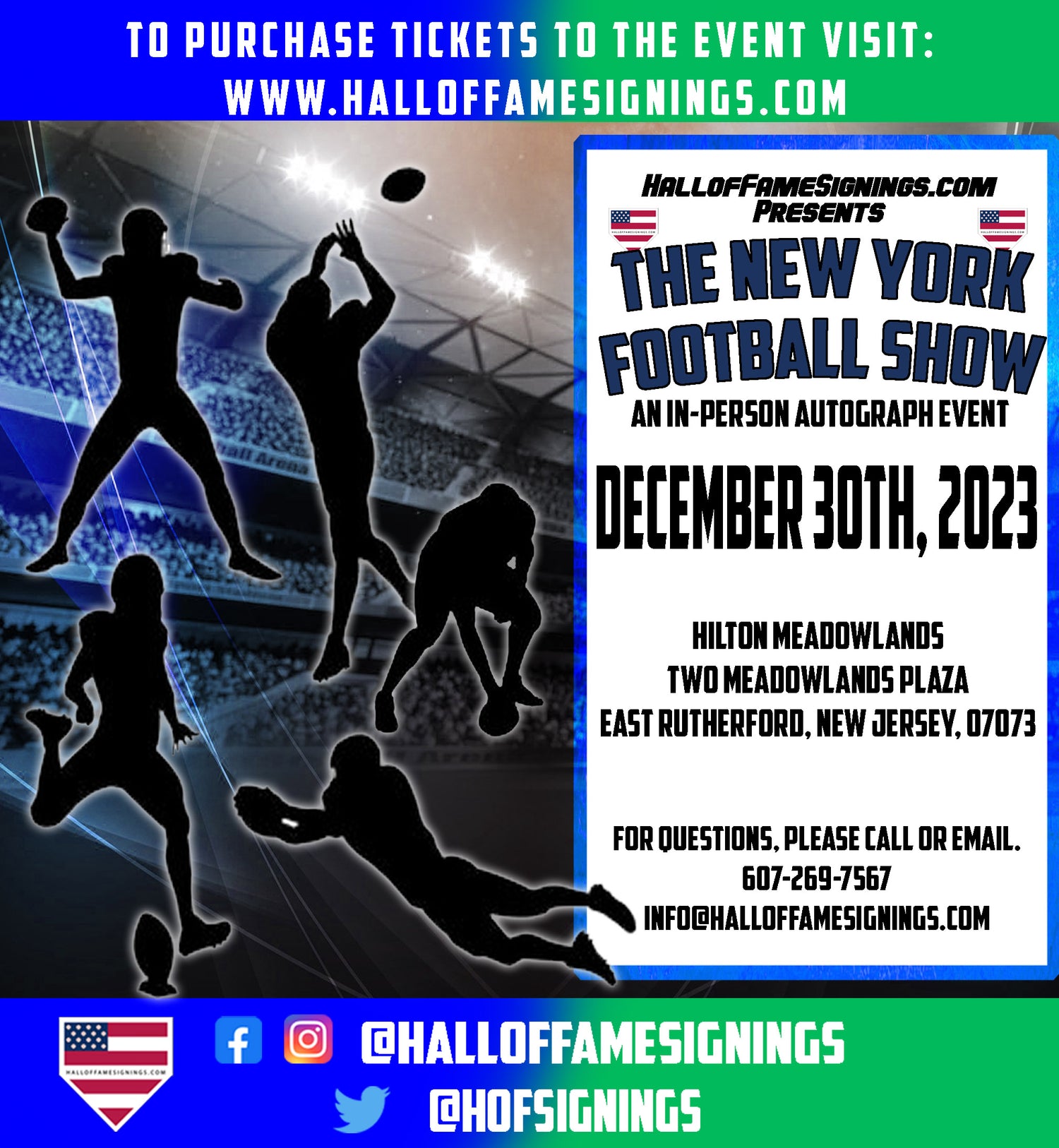 Coming Events and Signings, Hall of Fame Sports